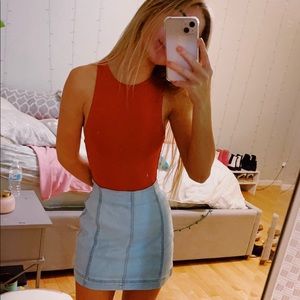 Burnt orange one piece